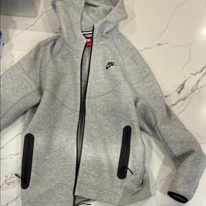 Nike Heather Gray Full-Zip Hoodie